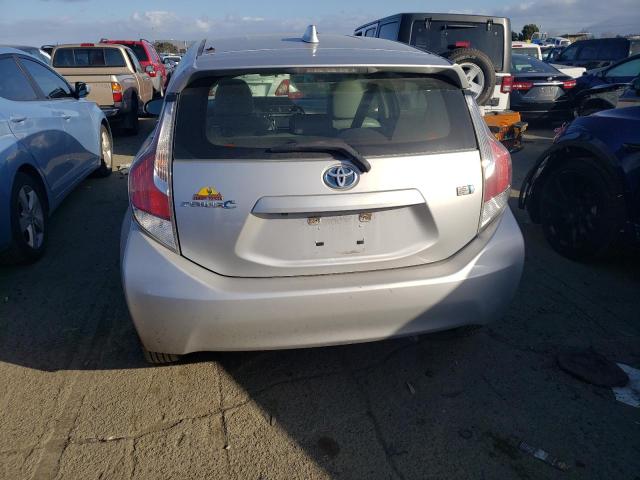 JTDKDTB35F1094420 - 2015 TOYOTA PRIUS C SILVER photo 6