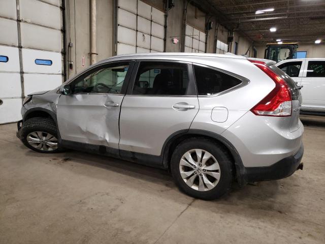 2HKRM4H76DH638802 - 2013 HONDA CR-V EXL SILVER photo 2