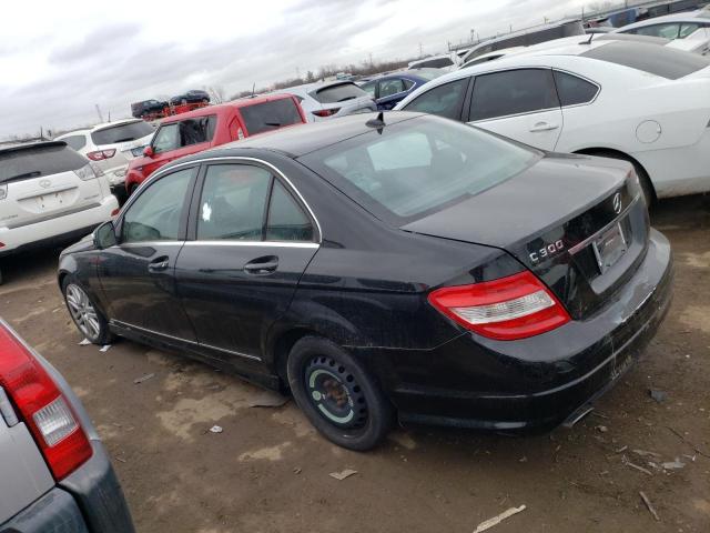 WDDGF81X49R076374 - 2009 MERCEDES-BENZ C 300 4MAT BLACK photo 2