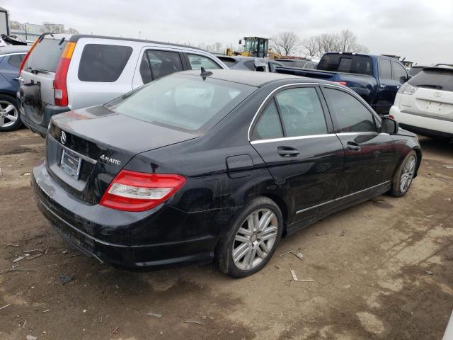 WDDGF81X49R076374 - 2009 MERCEDES-BENZ C 300 4MAT BLACK photo 3