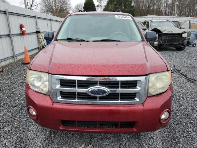 1FMCU931X8KA10301 - 2008 FORD ESCAPE XLT RED photo 5