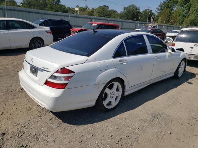 WDDNG86X27A146575 - 2007 MERCEDES-BENZ S 550 4MATIC WHITE photo 3