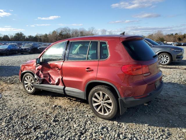 WVGBV3AX4EW007394 - 2014 VOLKSWAGEN TIGUAN S RED photo 2