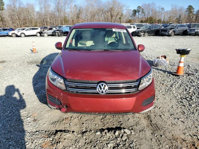 WVGBV3AX4EW007394 - 2014 VOLKSWAGEN TIGUAN S RED photo 5