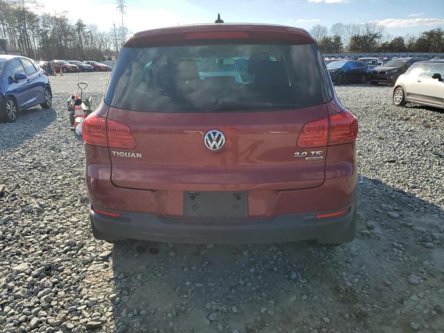 WVGBV3AX4EW007394 - 2014 VOLKSWAGEN TIGUAN S RED photo 6