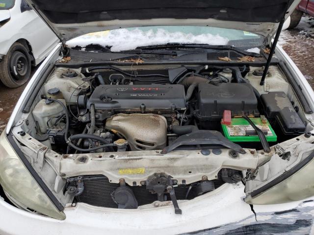 4T1BE32K64U357347 - 2004 TOYOTA CAMRY LE WHITE photo 11