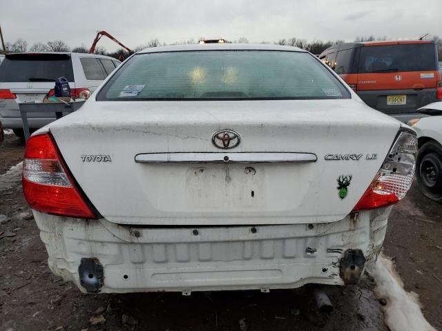 4T1BE32K64U357347 - 2004 TOYOTA CAMRY LE WHITE photo 6