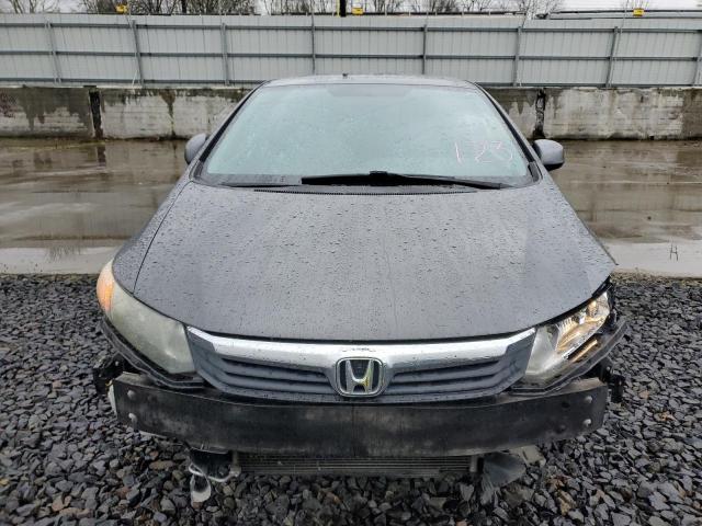 2HGFB2F86CH588145 - 2012 HONDA CIVIC EX GRAY photo 5