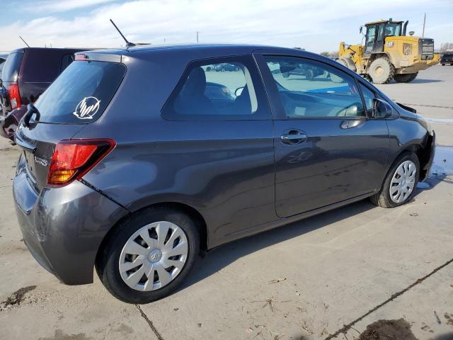 VNKJTUD37FA029660 - 2015 TOYOTA YARIS GRAY photo 3