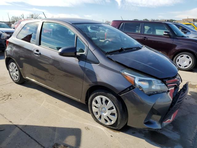 VNKJTUD37FA029660 - 2015 TOYOTA YARIS GRAY photo 4