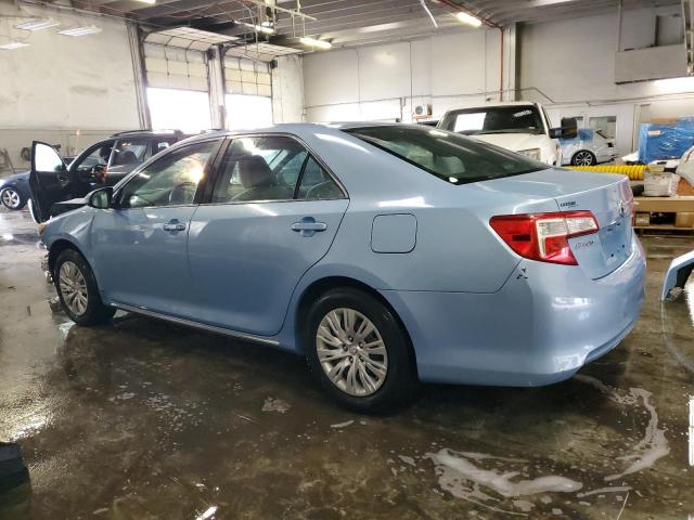 4T1BF1FK3CU545625 - 2012 TOYOTA CAMRY BASE BLUE photo 2