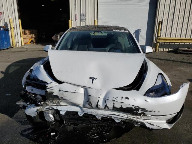 5YJ3E1EB4NF144187 - 2022 TESLA MODEL 3 WHITE photo 5