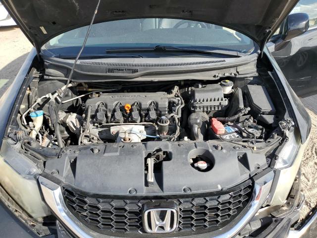 19XFB2F91DE088110 - 2013 HONDA CIVIC EXL Սև լուսանկար 11