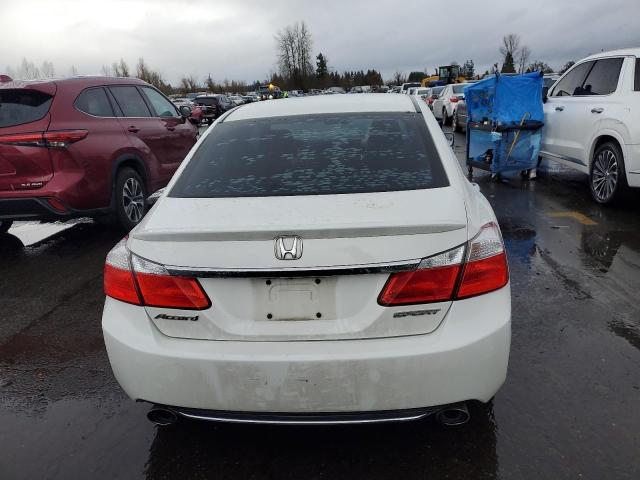 1HGCR2F51EA110107 - 2014 HONDA ACCORD SPORT WHITE photo 6