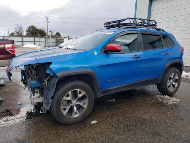 1C4PJMBX1JD581502 - 2018 JEEP CHEROKEE TRAILHAWK BLUE photo 1