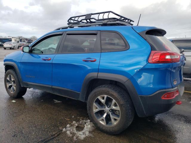 1C4PJMBX1JD581502 - 2018 JEEP CHEROKEE TRAILHAWK BLUE photo 2
