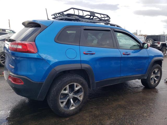 1C4PJMBX1JD581502 - 2018 JEEP CHEROKEE TRAILHAWK BLUE photo 3
