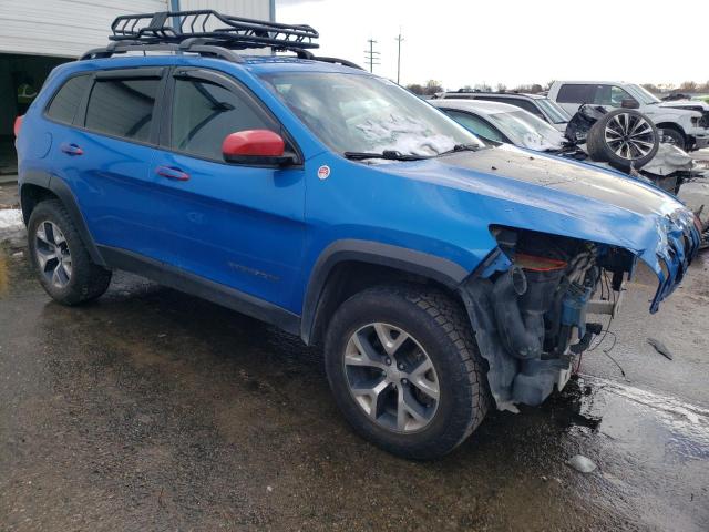 1C4PJMBX1JD581502 - 2018 JEEP CHEROKEE TRAILHAWK BLUE photo 4