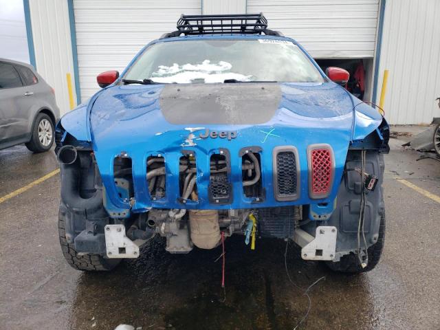 1C4PJMBX1JD581502 - 2018 JEEP CHEROKEE TRAILHAWK BLUE photo 5