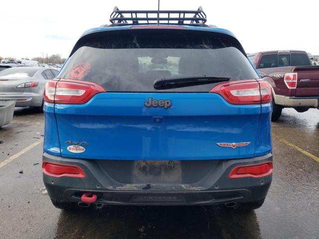 1C4PJMBX1JD581502 - 2018 JEEP CHEROKEE TRAILHAWK BLUE photo 6