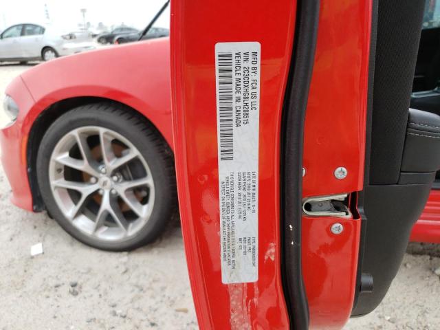 2C3CDXHG8LH208515 - 2020 DODGE CHARGER GT RED photo 13