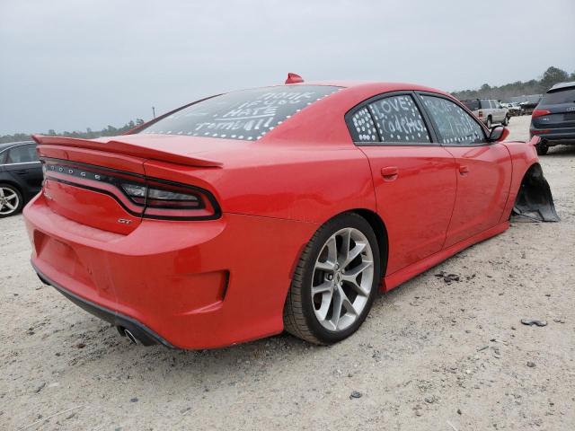 2C3CDXHG8LH208515 - 2020 DODGE CHARGER GT RED photo 3