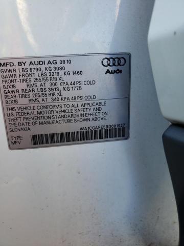 WA1CGAFE5BD001927 - 2011 AUDI Q7 PREMIUM WHITE photo 14