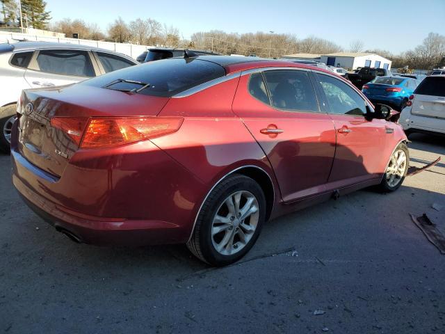 5XXGN4A75DG112252 - 2013 KIA OPTIMA EX BURGUNDY photo 3