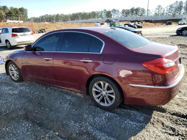 KMHGC4DD0DU240282 - 2013 HYUNDAI GENESIS 3.8L RED photo 2