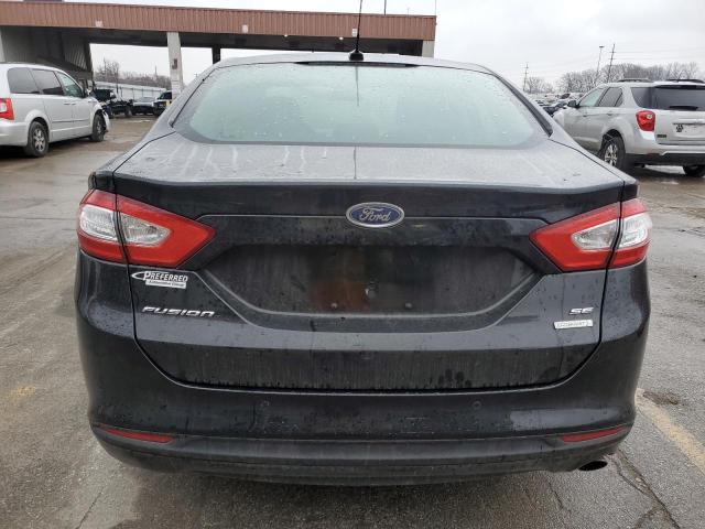 3FA6P0HD8FR256513 - 2015 FORD FUSION SE BLACK photo 6