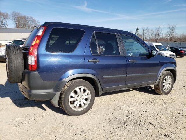 JHLRD78866C005891 - 2006 HONDA CR-V EX BLUE photo 3