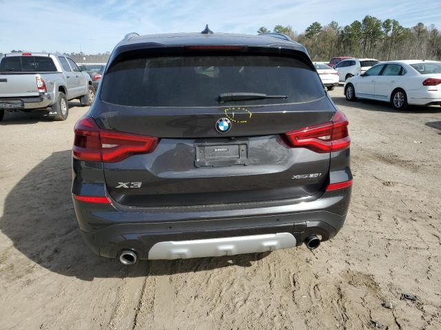 5UXTR9C57KLE16676 - 2019 BMW X3 XDRIVE30I GRAY photo 6