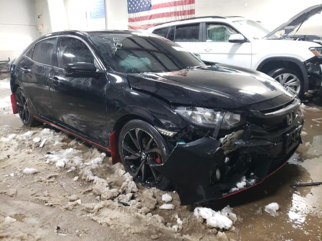 SHHFK7H71JU412895 - 2018 HONDA CIVIC EXL შავი ფოტო 4