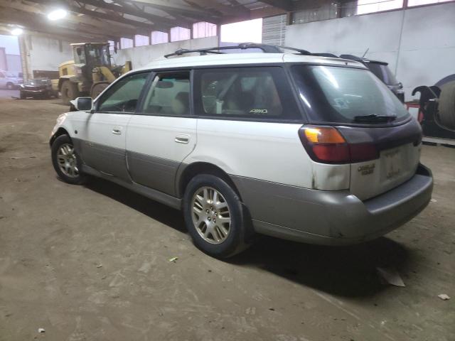 4S3BH806627618034 - 2002 SUBARU LEGACY OUTBACK H6 3.0 LL BEAN WHITE photo 2