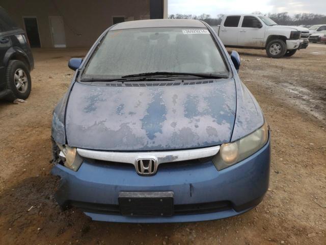 2HGFA16508H519512 - 2008 HONDA CIVIC LX BLUE photo 5