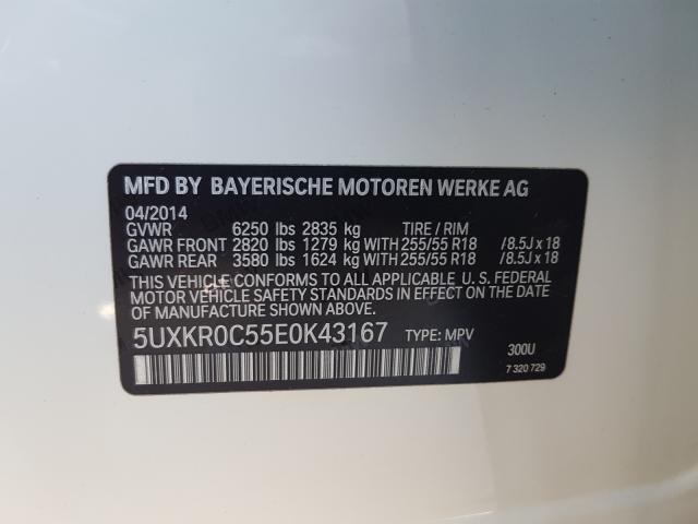 5UXKR0C55E0K43167 - 2014 BMW X5 XDRIVE35I  photo 10