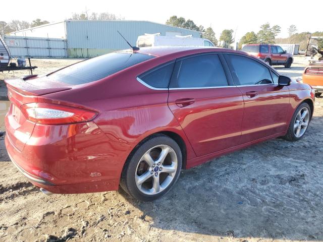 3FA6P0H7XER350966 - 2014 FORD FUSION SE RED photo 3