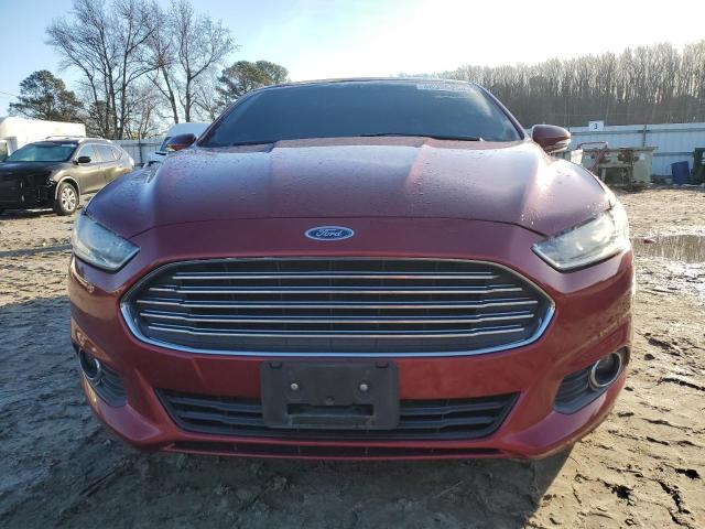 3FA6P0H7XER350966 - 2014 FORD FUSION SE RED photo 5