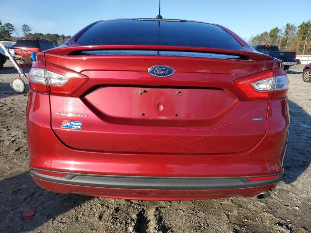 3FA6P0H7XER350966 - 2014 FORD FUSION SE RED photo 6