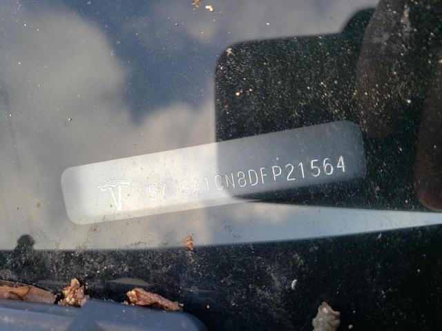 5YJSA1CN8DFP21564 - 2013 TESLA MODEL S ნაცრისფერი ფოტო 12