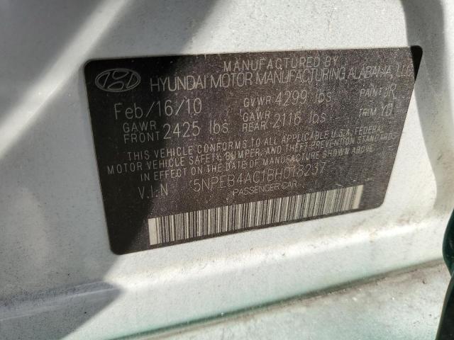 5NPEB4AC1BH018237 - 2011 HYUNDAI SONATA GLS GREEN photo 12