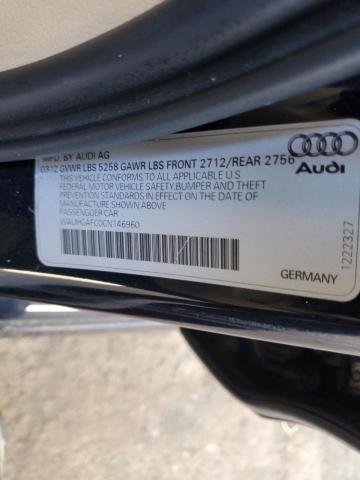 WAUHGAFC0CN146960 - 2012 AUDI A6 PRESTIGE BLUE photo 12