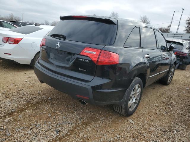 2HNYD28308H521870 - 2008 ACURA MDX TECHNOLOGY BLACK photo 3