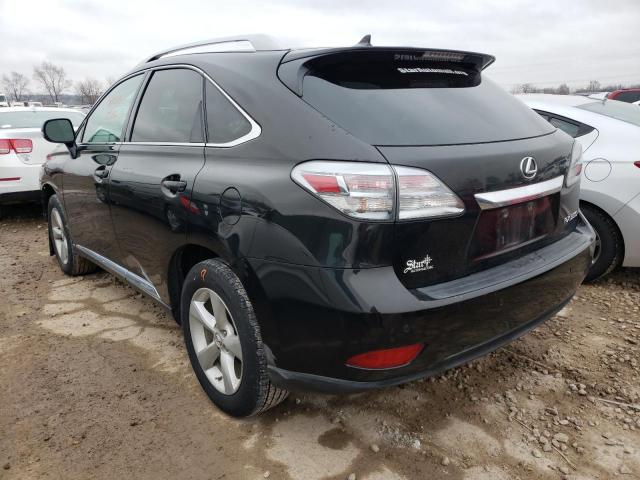 2T2BK1BA0CC145737 - 2012 LEXUS RX 350 BLACK photo 2