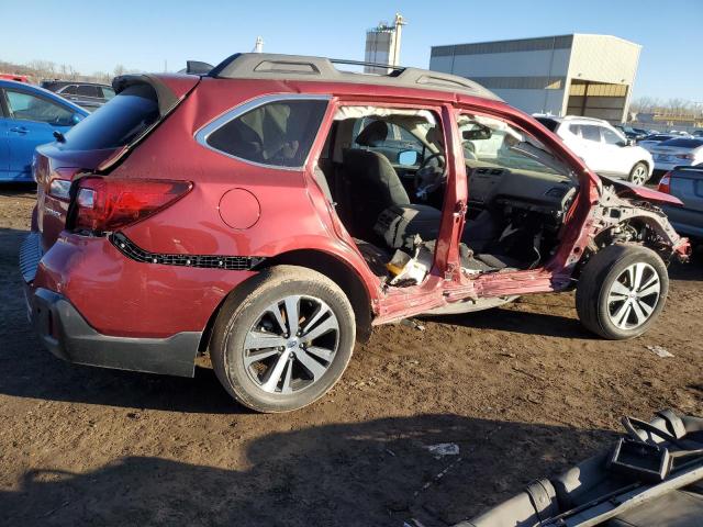 4S4BSANC6K3376615 - 2019 SUBARU OUTBACK 2.5I LIMITED MAROON photo 3