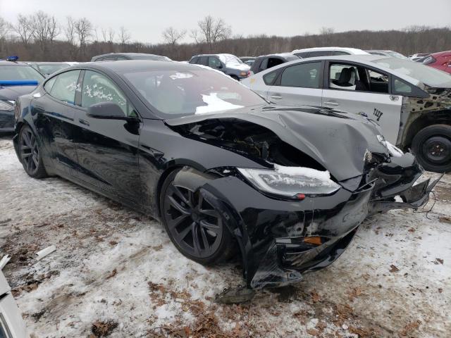 5YJSA1E62MF452287 - 2021 TESLA MODEL S Սև լուսանկար 4