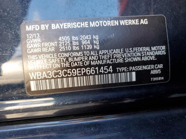 WBA3C3C59EP661454 - 2014 BMW 320 I XDRIVE BLUE photo 12