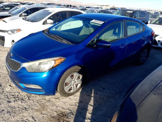 KNAFX4A68F5324256 - 2015 KIA FORTE LX BLUE photo 1