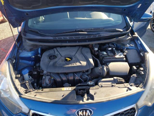 KNAFX4A68F5324256 - 2015 KIA FORTE LX BLUE photo 11