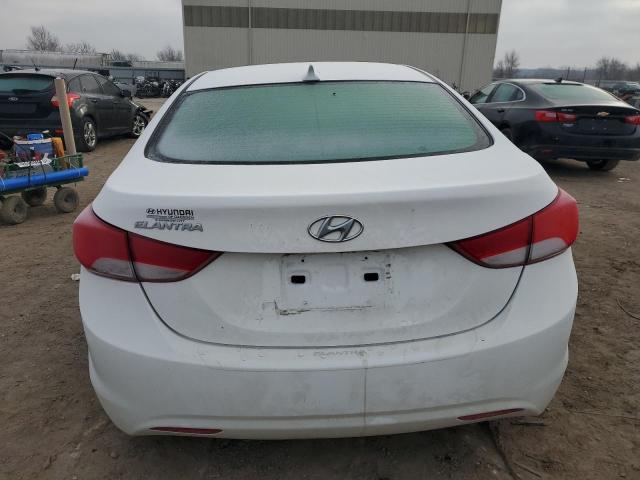 5NPDH4AE3DH400039 - 2013 HYUNDAI ELANTRA GLS WHITE photo 6